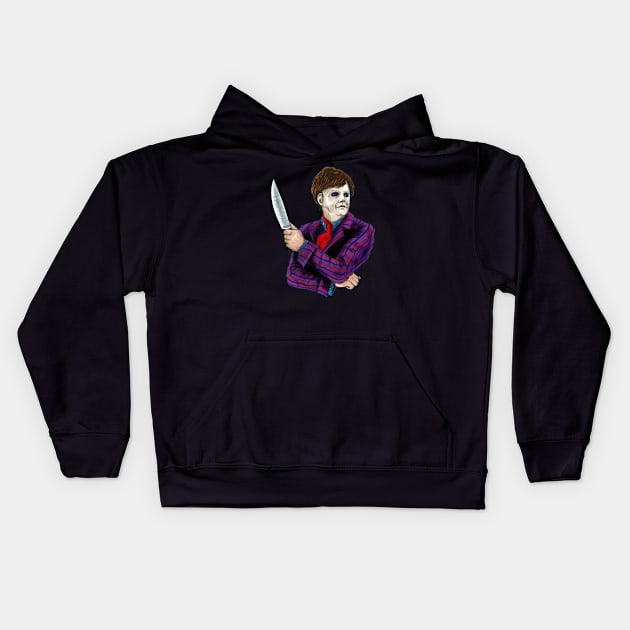 Michael Myers Kids Hoodie by Harley Warren